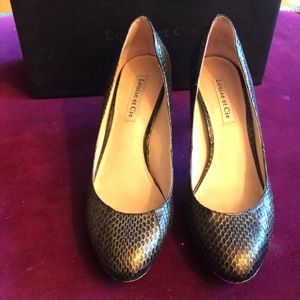 Louise Et Cie Black and Gold Heels